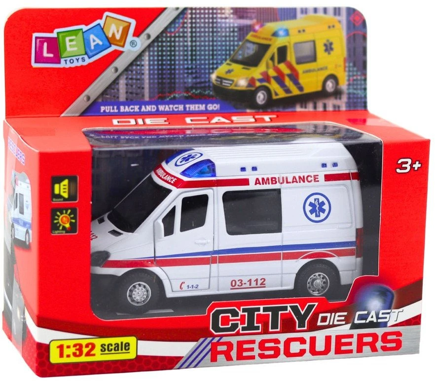 Lean Toys Greitoji pagalba 1:32 su šviesomis ir garsu