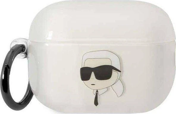 Karl Lagerfeld KLAP2HNIKTCT Airpods Pro 2 (2022/2023) dėklas skaidrus Ikonik Karl Lagerfeld