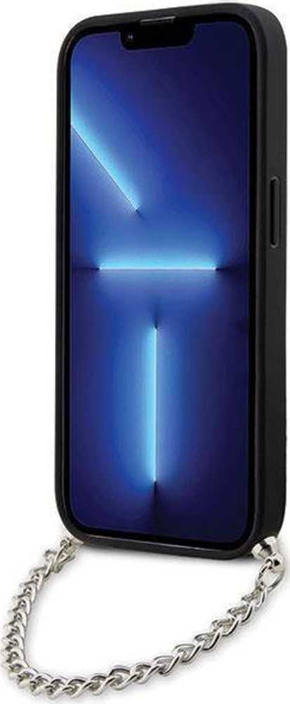 Karl Lagerfeld dėklas, skirtas iPhone 14 Pro Max 6,7 KLHCP14XSACKLHPK juodos spalvos kietas dėklas , skirtas Saffiano Mono Chain