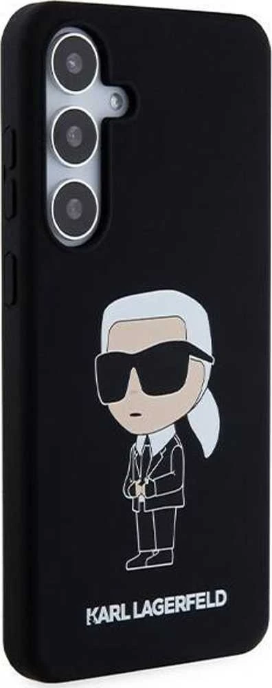 Karl Lagerfeld KLHCS24MSNIKBCK S24+ S926 kietas dėklas juodos spalvos Silicone Ikonik
