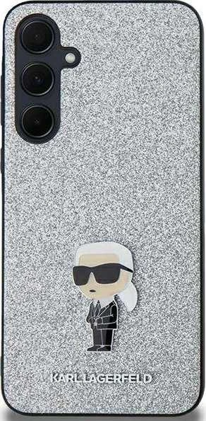 Karl Lagerfeld KLHCSA35GCNPSG A35 A356 sidabrinis kietas dėklas Fixed Glitter Ikonik Metal Pin