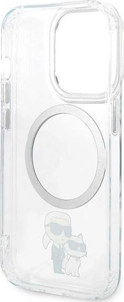 Karl Lagerfeld KLHMP13LHNKCIT Apple iPhone 13 Pro 6,1″ kietas dėklas skaidrus Iconic Karl&Choupette Magsafe