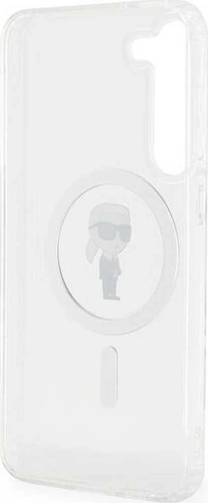 Karl Lagerfeld KLHMS23MHFCKNOT S23+ S916 skaidrus kietas dėklas IML Ikonik MagSafe