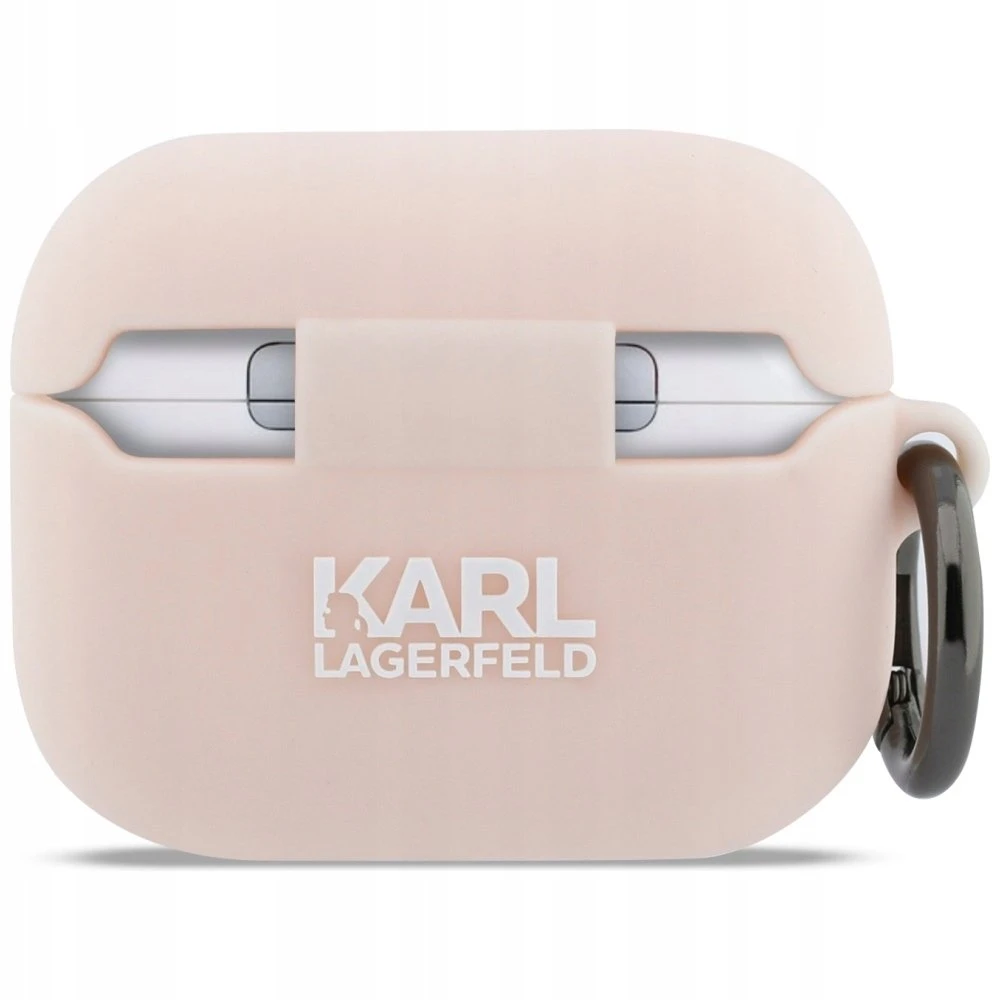 Karl Lagerfeld 3D Logo NFT Choupette Head Silicone dėklas skirtas AirPods Pro 3 Rožinė