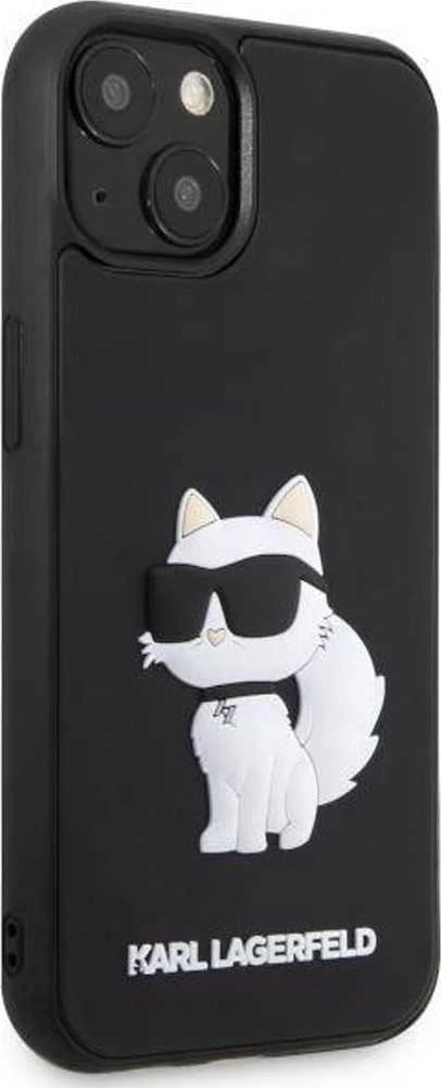 Karl Lagerfeld KLHCP14M3DRKHNK Apple iPhone 14 Plus / 15 Plus 6.7″ juodos spalvos kietas dėklas Rubber Choupette 3