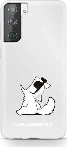 Karl Lagerfeld KLHCS21MCFNRC S21+ G996kietas dėklas skaidrus Choupette Fun