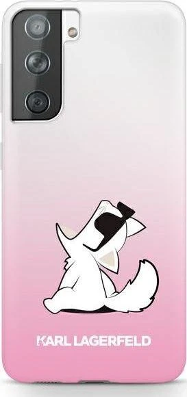 Karl Lagerfeld KLHCS21MCFNRCPI S21+ G996kietas dėklas rožinės spalvos Choupette Fun