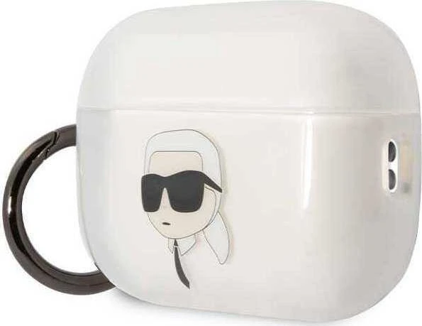 Karl Lagerfeld KLAP2HNIKTCT Airpods Pro 2 (2022/2023) dėklas skaidrus Ikonik Karl Lagerfeld