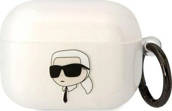 Karl Lagerfeld KLAPHNIKTCT AirPods Pro dėklas skaidrus Karl`s Head