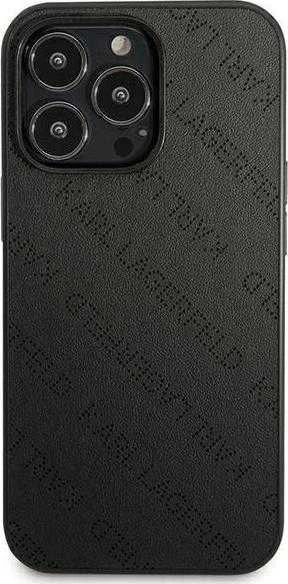 Karl Lagerfeld perforuotas iPhone 13 Pro Max 6.7" dėklas - Juodas