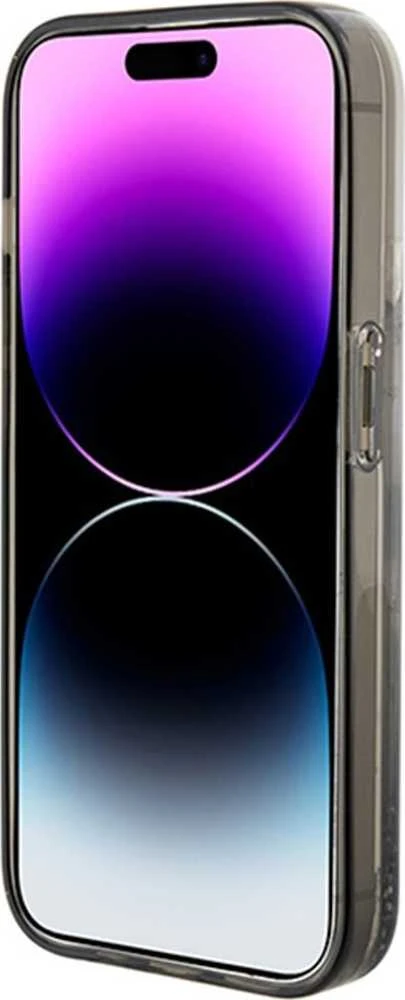 Karl Lagerfeld KLHCP15XLKCNSK Apple iPhone 15 Pro Max 6.7″ skaidrus kietas dėklas Liquid Glitter Choupette