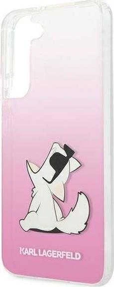 Karl Lagerfeld KLHCS22MCFNRCPI S22+ S906kietas dėklas rožinės spalvos Choupette Eat