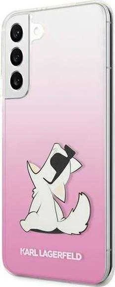Karl Lagerfeld KLHCS22MCFNRCPI S22+ S906kietas dėklas rožinės spalvos Choupette Eat