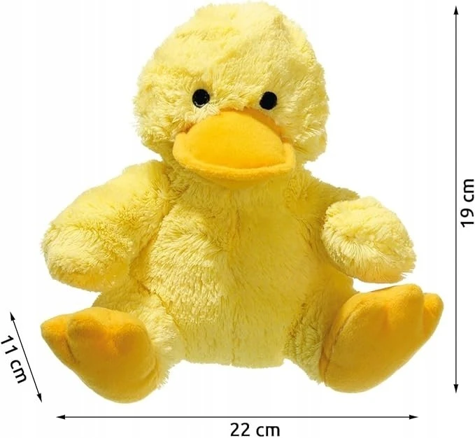 KARLIE Karlie, Gaggi antis, pliušinis žaislas šuniui, geltonas, ilgis 22 cm, plotis 11 cm