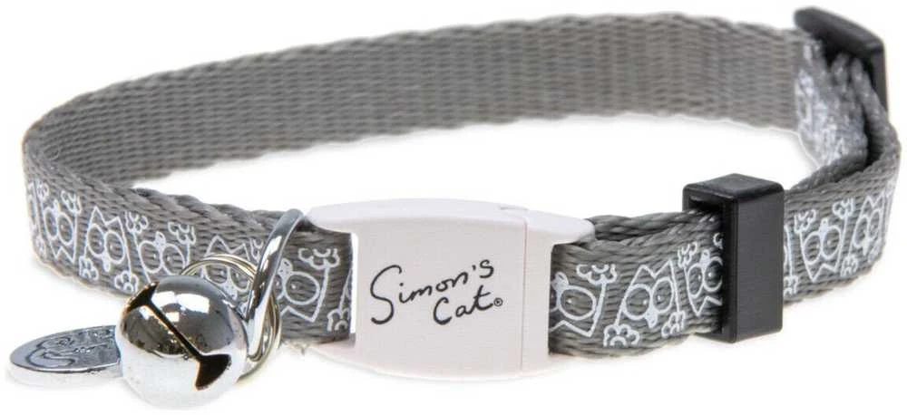 Kačių antkaklis Karlie Simon's Cat, 20-30cmx10mm, pilka