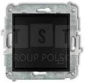 Karlik Elektrotechnik 12IWP-4 ICON Jungiklio mechanizmas, įprastai atidarytas, varpelis, matinė juoda 12IWP-4