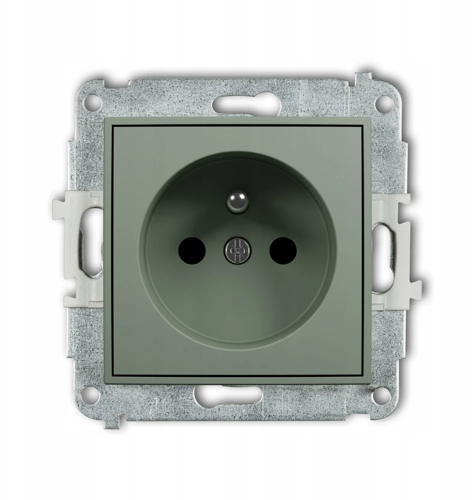 Karlik Elektrotechnik 61MGP-1zp MINI Vieno lizdo mechanizmas su įžeminimu 2P+Z (srovės kelio sklendės) sage 61MGP-1zp
