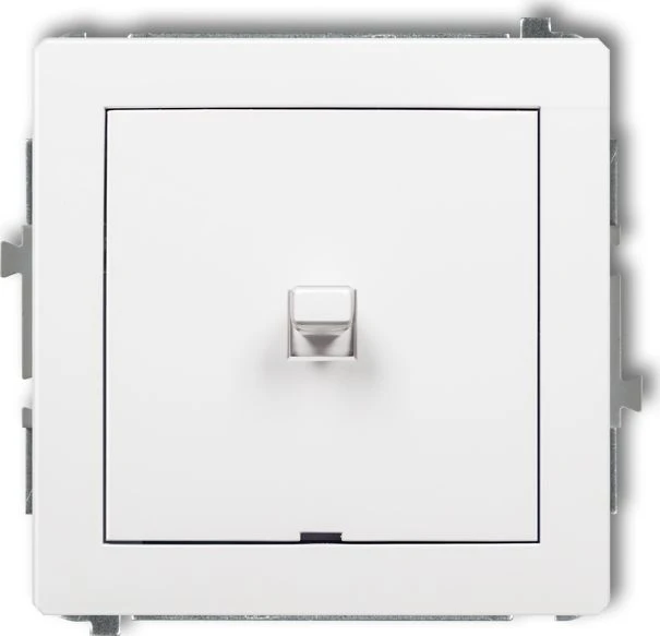 Karlik Elektrotechnik 25DWPUS-1 DECO Vienpolio jungiklio mechanizmas, amerikietiško stiliaus, matinė balta 25DWPUS-1