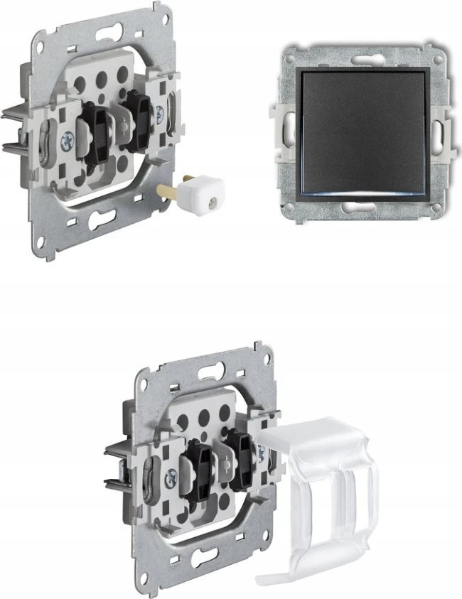 Karlik Elektrotechnik 27IWP-1 ICON Vienpolio jungiklio mechanizmas matinis pilkas 27IWP-1