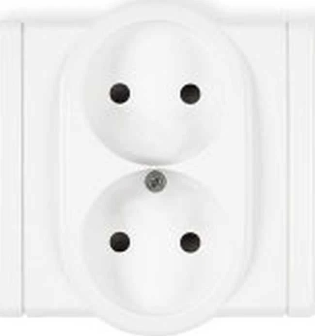 Karlik Elektrotechnik FGP-2p FLEXI Dvigubas lizdas b/u baltas FGP-2p