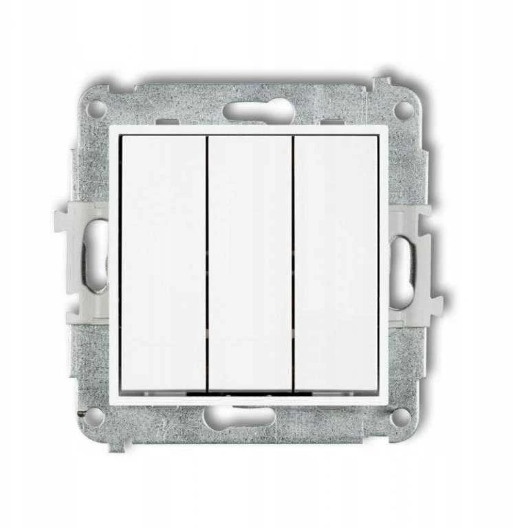 Karlik Elektrotechnik 25IWP-7 ICON Trigubas jungties mechanizmas, matinė balta 25IWP-7