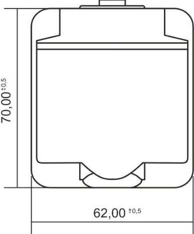Karlik Elektrotechnik 30GHE-1 JUNIOR Lizdas pojedyncze su/u (klapka grafito) šviesiai pilka / grafito IP54 30GHE-1