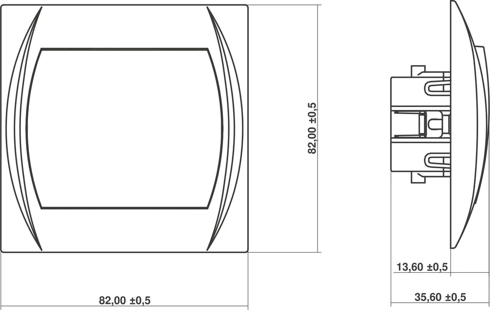 Karlik Elektrotechnik 7LWP-6 LOGO Kryžminė jungtis sidabrinė metalinė 7LWP-6