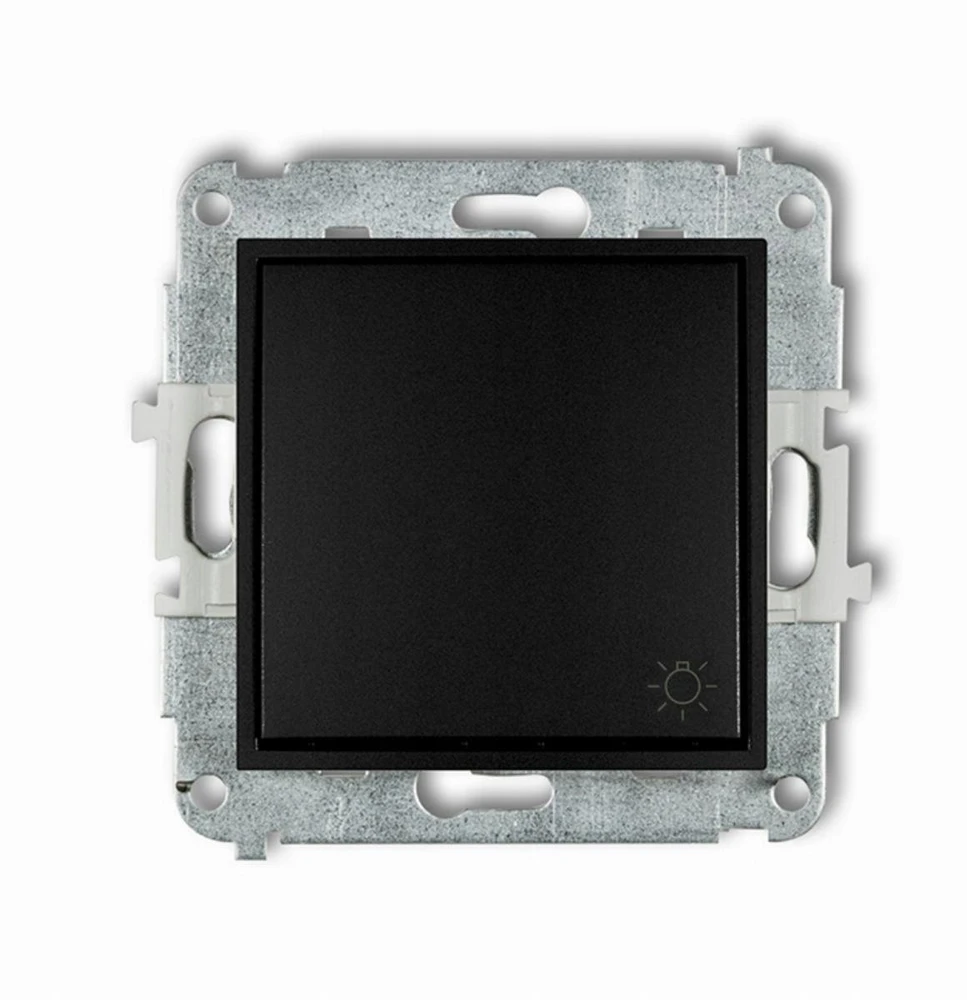 Karlik Elektrotechnik 12IWP-5 ICON Jungiklio mechanizmas, šviesus, matinė juoda 12IWP-5