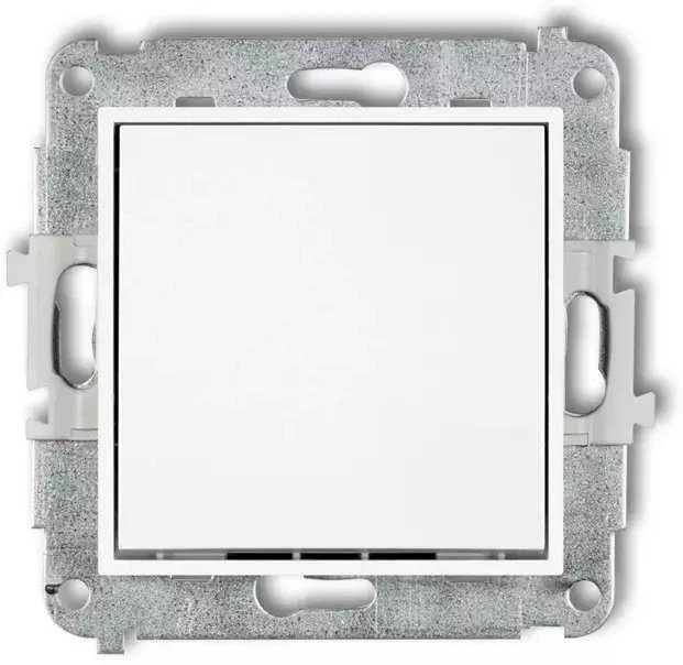 Karlik Elektrotechnik 25IWP-3.1 ICON Laiptų perjungimo mechanizmas (vienas mygtukas be piktogramos) matinė balta 25IWP-3.1