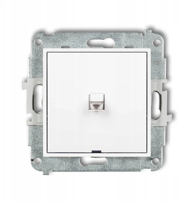 Karlik Elektrotechnik 25MWPUS-1 MINI Vienpolio jungiklio mechanizmas amerikietiško stiliaus matinis baltas 25MWPUS-1