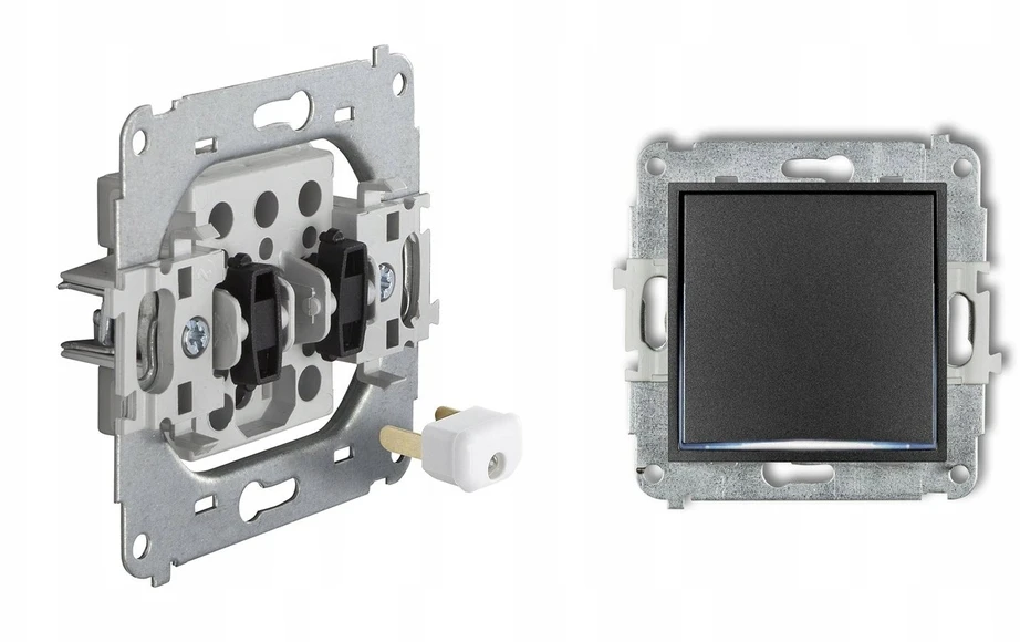 Karlik Elektrotechnik 61MWP-4 MINI jungiklio mechanizmas, normaliai uždarytas, šalavijas 61MWP-4