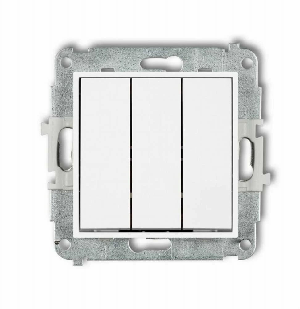 Karlik Elektrotechnik 25MWP-7 MINI Trigubo jungties mechanizmas, matinė balta 25MWP-7