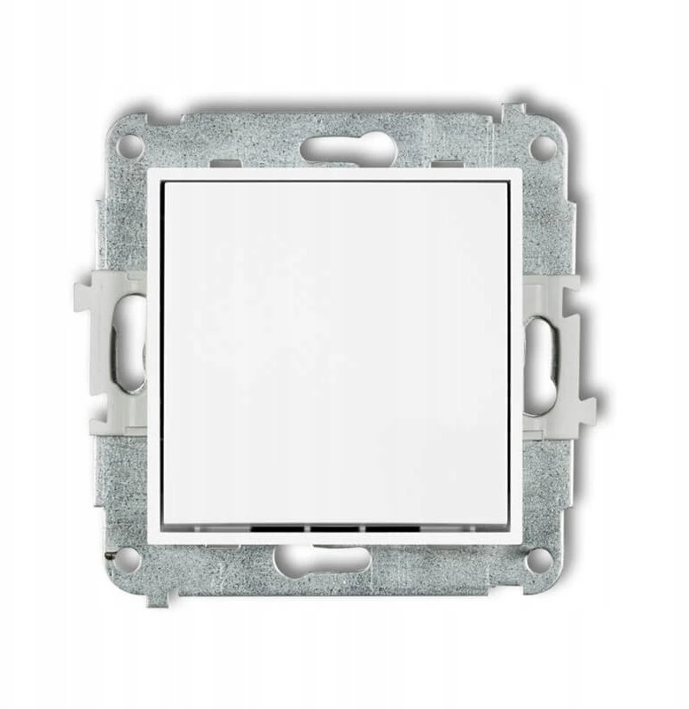 Karlik Elektrotechnik 25MWP-3.1 MINI Laiptinės perjungimo mechanizmas (vienas mygtukas be piktogramos) matinė balta 25MWP-3.1
