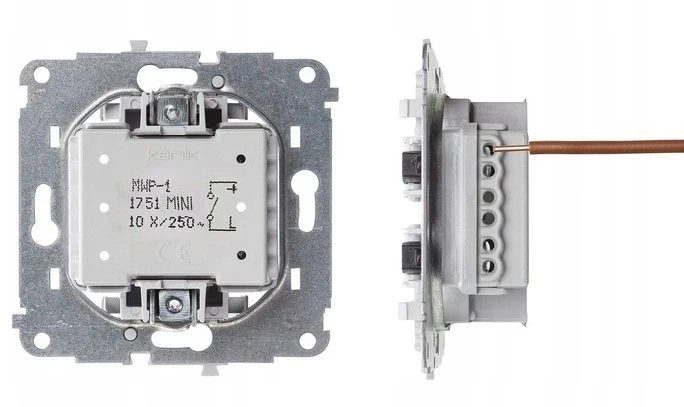 Karlik Elektrotechnik 61MGKBO-3 MINI Vieno kompiuterio lizdo mechanizmas 1xRJ45, kat. 6, 8 kontaktų, be aprašymo lauko sage 61MGKBO-3