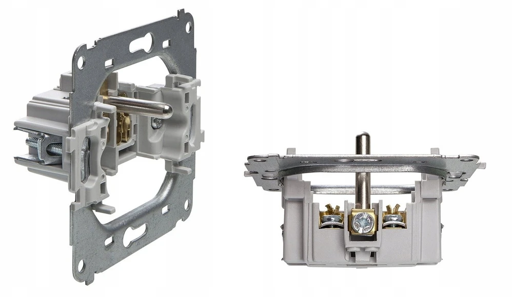 Karlik Elektrotechnik 25MGP-1z MINI Vieno lizdo mechanizmas su įžeminimu 2P+Z (be srovės kelio sklendių) matinė balta 25MGP-1z