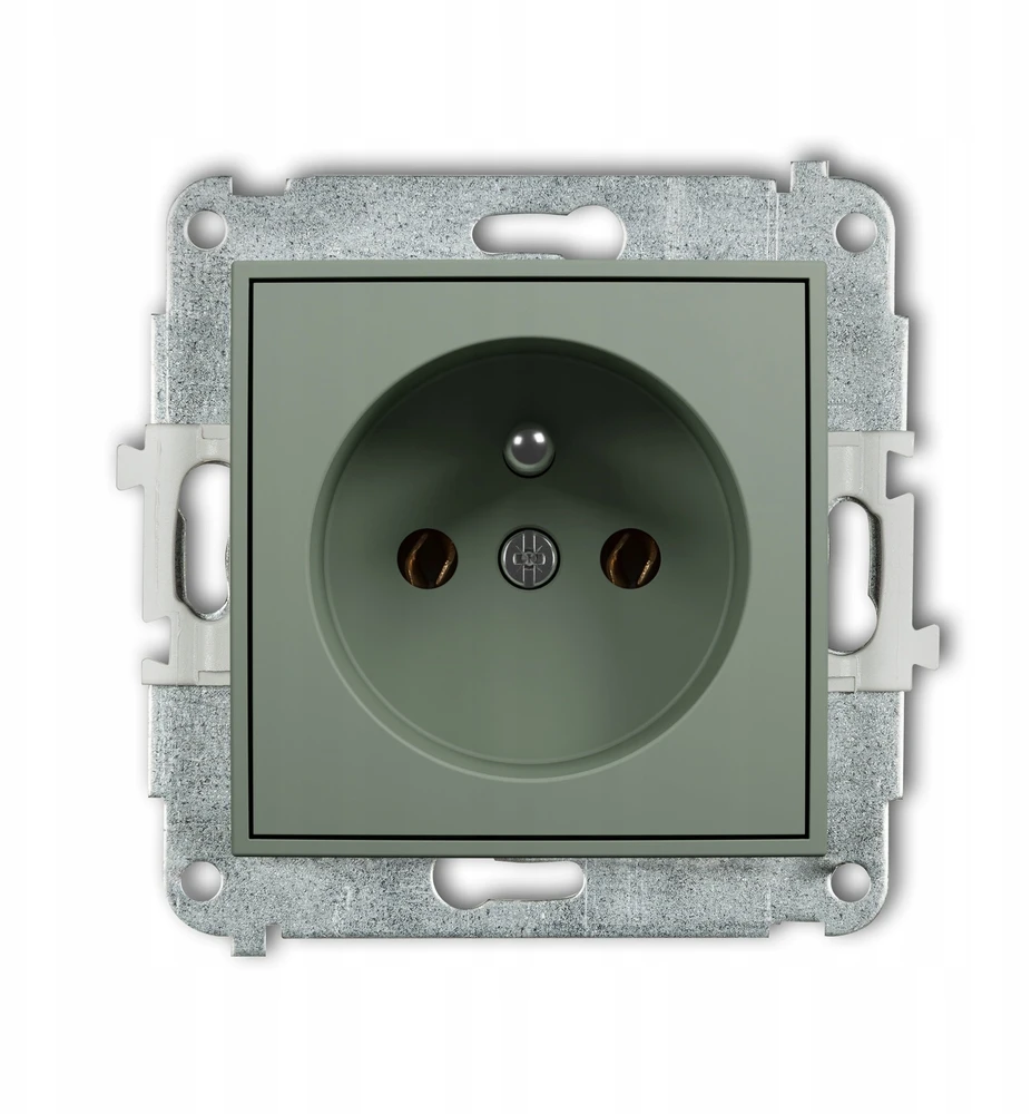 Karlik Elektrotechnik 61MGP-1z MINI Vieno lizdo mechanizmas su įžeminimu 2P+Z (be srovės kelio sklendių) sage 61MGP-1z
