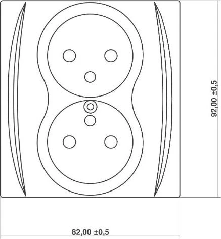 Karlik Elektrotechnik LGP-1p LOGO Lizdas single b/u balta LGP-1p