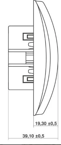 Karlik Elektrotechnik LGP-1p LOGO Lizdas single b/u balta LGP-1p