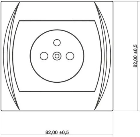 Karlik Elektrotechnik LGP-1p LOGO Lizdas single b/u balta LGP-1p