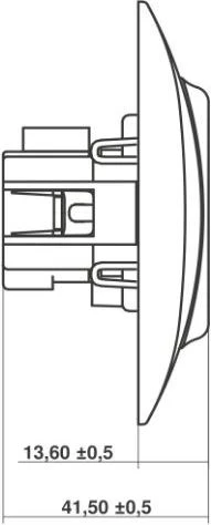 Karlik Elektrotechnik LGP-1p LOGO Lizdas single b/u balta LGP-1p