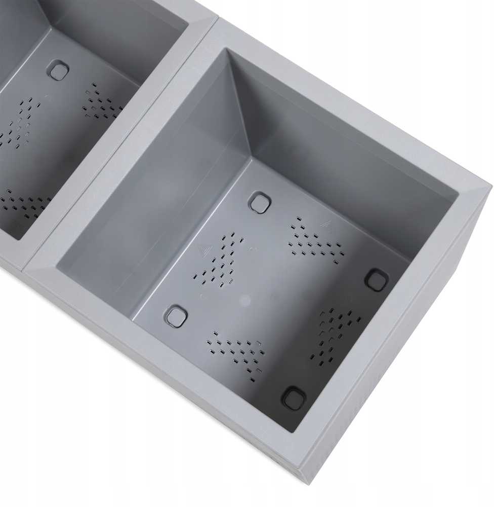 Lamela Gėlių stovas KARO 800x400x400 betonas ECO recycled - šviesiai pilkas betonas LA936-70 Lamela