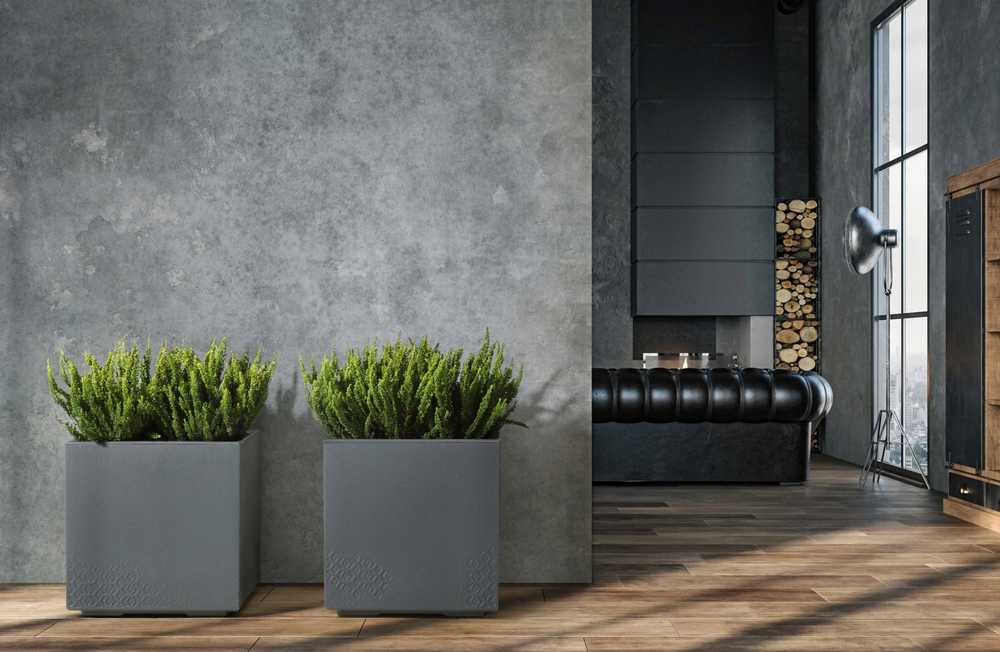 Lamela Gėlių stovas KARO 800x400x400 betonas ECO recycled - šviesiai pilkas betonas LA936-70 Lamela