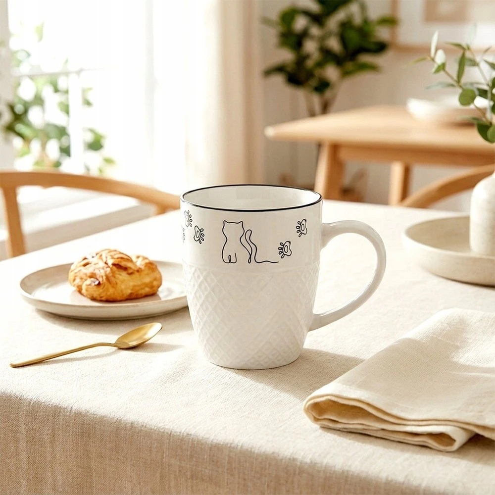 Karolina Puodelis porcelianinis 380 ml