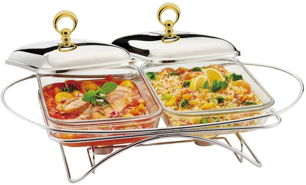 Podgrzewacz Maisto šildytuvas, stiklas + nerūdijantis plienas, 2 x 1,5 l, Klausberg, kb-7922
