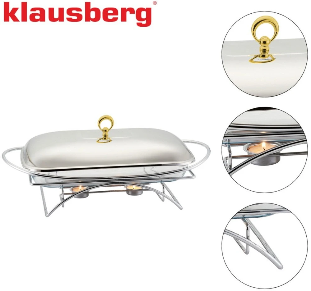 Podgrzewacz Maisto šildytuvas, stiklinis, nerūdijantis plienas, 3 l, Klausberg, kb-7921