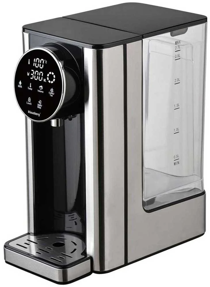 Dozownik Karšto vandens dozatorius, dozatorius, LED jutiklinis skydelis, temperatūros ir tūrio valdymas, 2,7 l, Klausberg, kb-7880