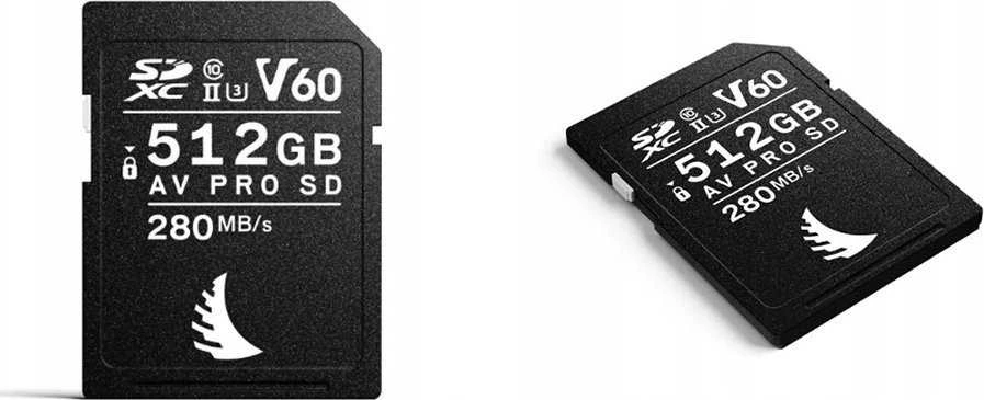 Angelbird AV PRO SD 512GB kortelės priekinis vaizdas