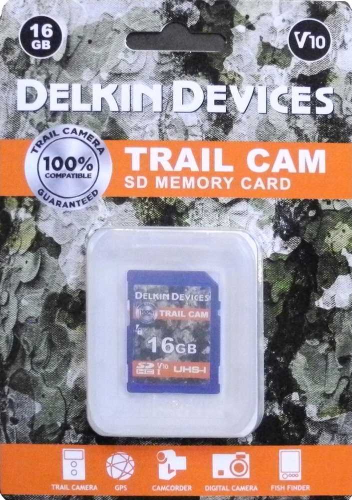 Atminties kortelė Delkin SDHC Trail Cam R100/W30 (V10) 16GB