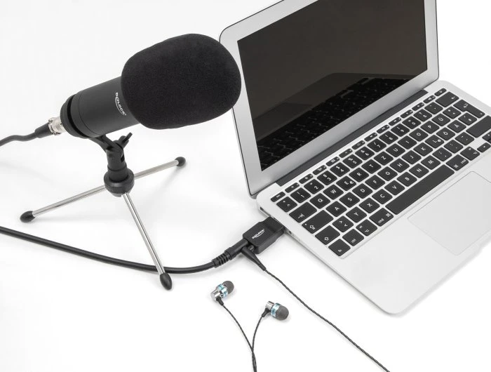 Karta dźwiękowa Delock Zewnętrzna karta dźwiękowa USB Delock (66634) – Juoda
