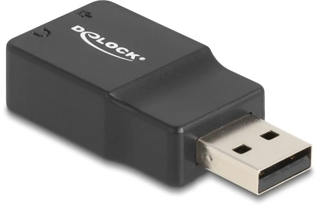 Karta dźwiękowa Delock Zewnętrzna karta dźwiękowa USB Delock (66634) – Juoda